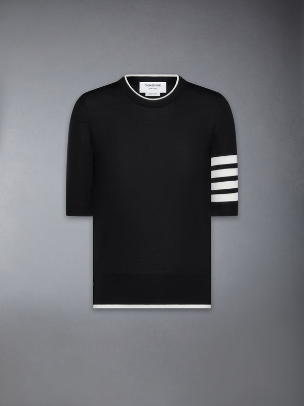 MERINO WOOL 4-BAR SHORT SLEEVE PULLOVER - featured image