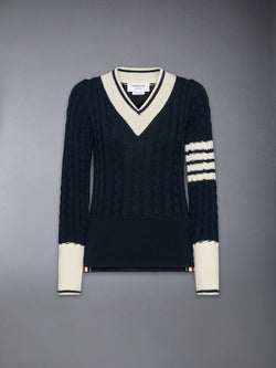 CLASSIC MERINO WOOL V NECK PULLOVER