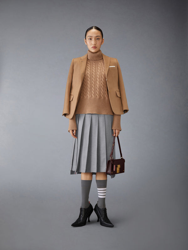 CLASSIC CASHMERE CABLE TURTLE NECK - image 3