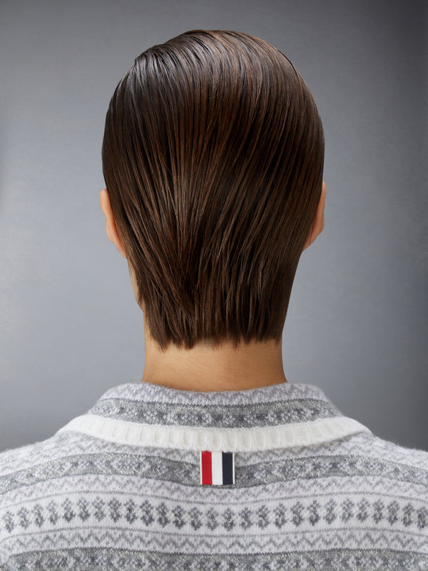 WOOL FLANNEL AND MOHAIR JACQUARD PETER PAN COLLAR PULLOVER - image 4