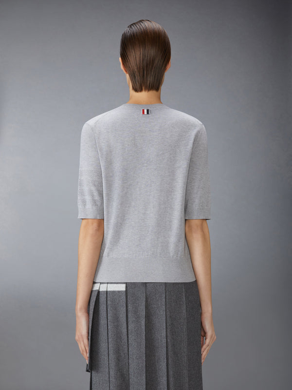 JERSEY STITCH POINTELLE 4-BAR TEE - image 2