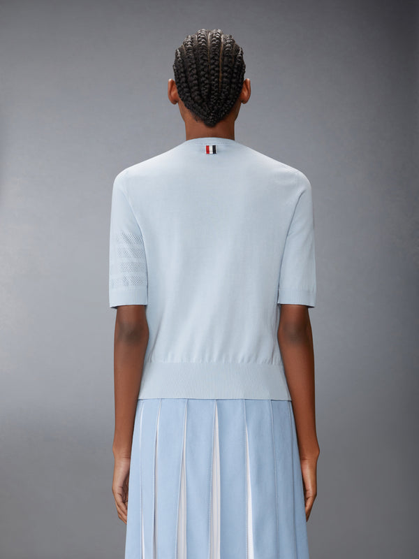JERSEY STITCH POINTELLE 4-BAR TEE - image 2