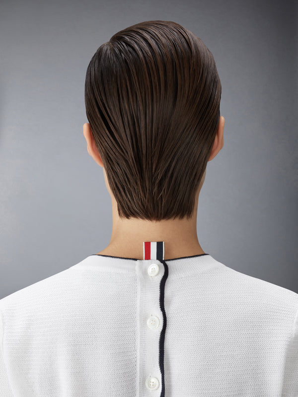 WOOL CREPE 4-BAR TEE - image 5