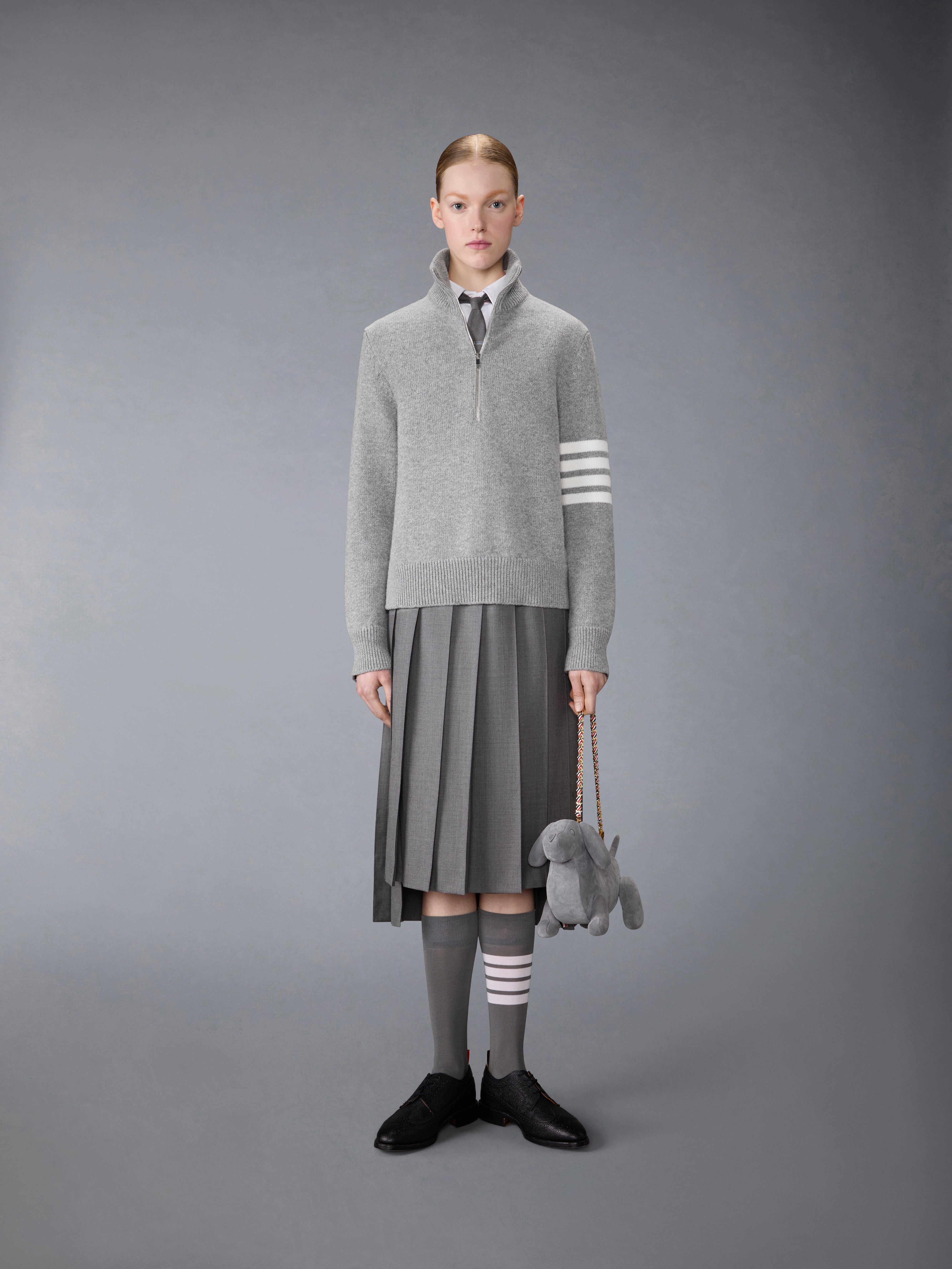 Thom Browne ニットスカート　グレー ウィメンズ ニットウェア・カーディガン | Thom Browne