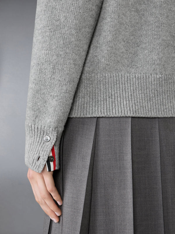JERSEY STITCH MERINO WOOL 4-BAR PULLOVER - image 4