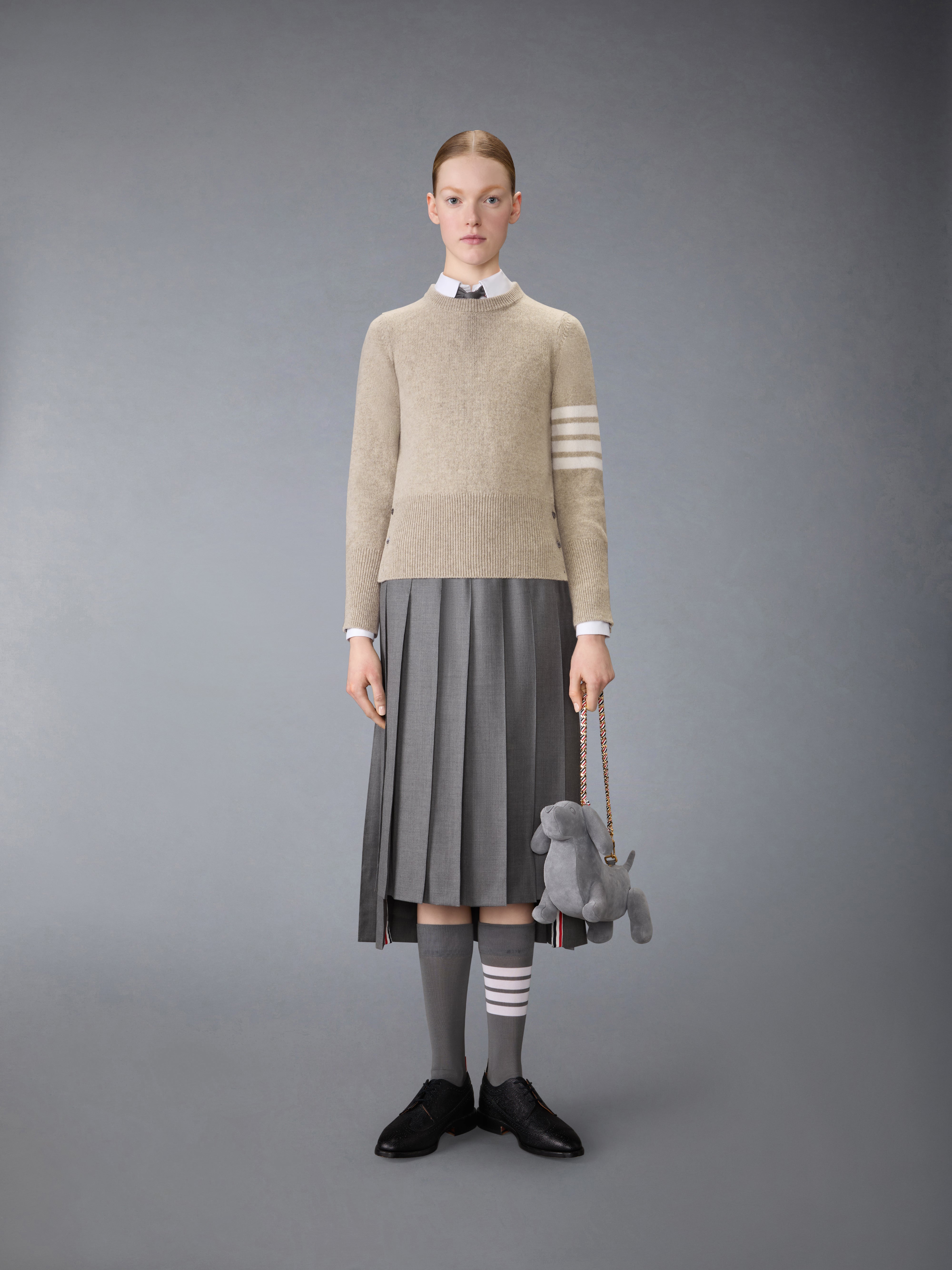 ジャージーステッチ ウール 4-BAR カーディガン | Thom Browne