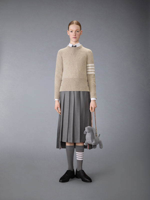 JERSEY STITCH SHETLAND WOOL 4-BAR PULLOVER - image 3