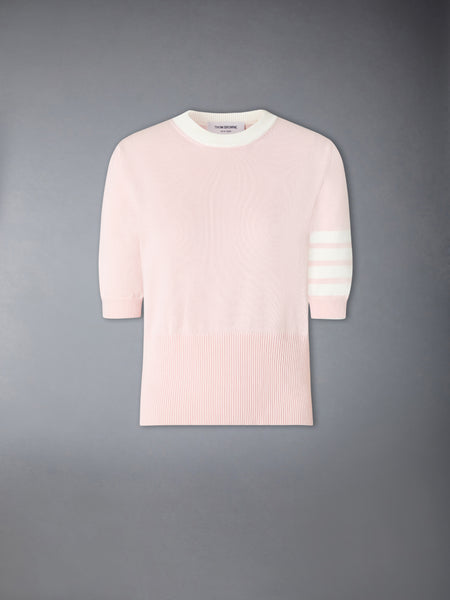 JERSEY HECTOR INTARSIA 4-BAR TEE LIGHT PINK