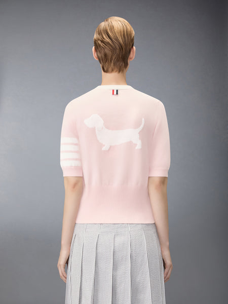 JERSEY HECTOR INTARSIA 4-BAR TEE LIGHT PINK