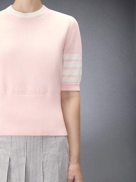 JERSEY HECTOR INTARSIA 4-BAR TEE LIGHT PINK