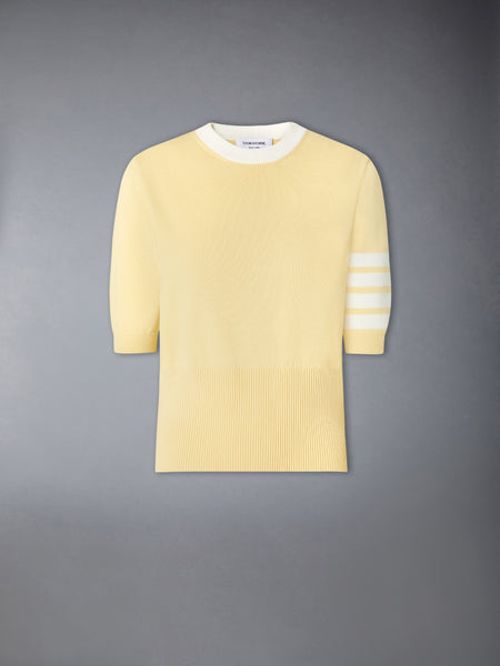 JERSEY HECTOR INTARSIA 4-BAR TEE LIGHT YELLOW