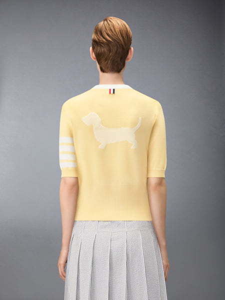 JERSEY HECTOR INTARSIA 4-BAR TEE LIGHT YELLOW