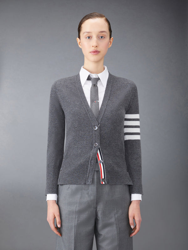 CLASSIC CASHMERE 4-BAR V-NECK CARDIGAN