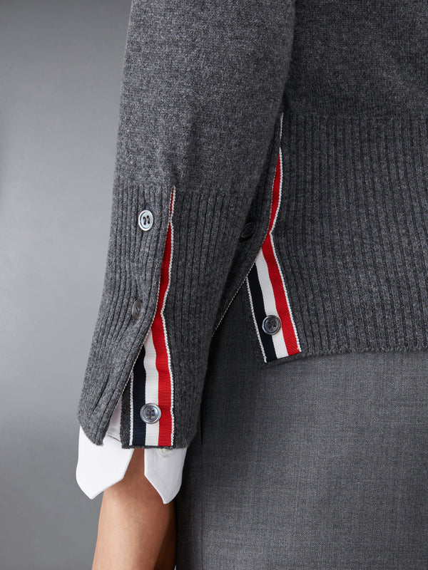 CLASSIC CASHMERE 4-BAR V-NECK CARDIGAN