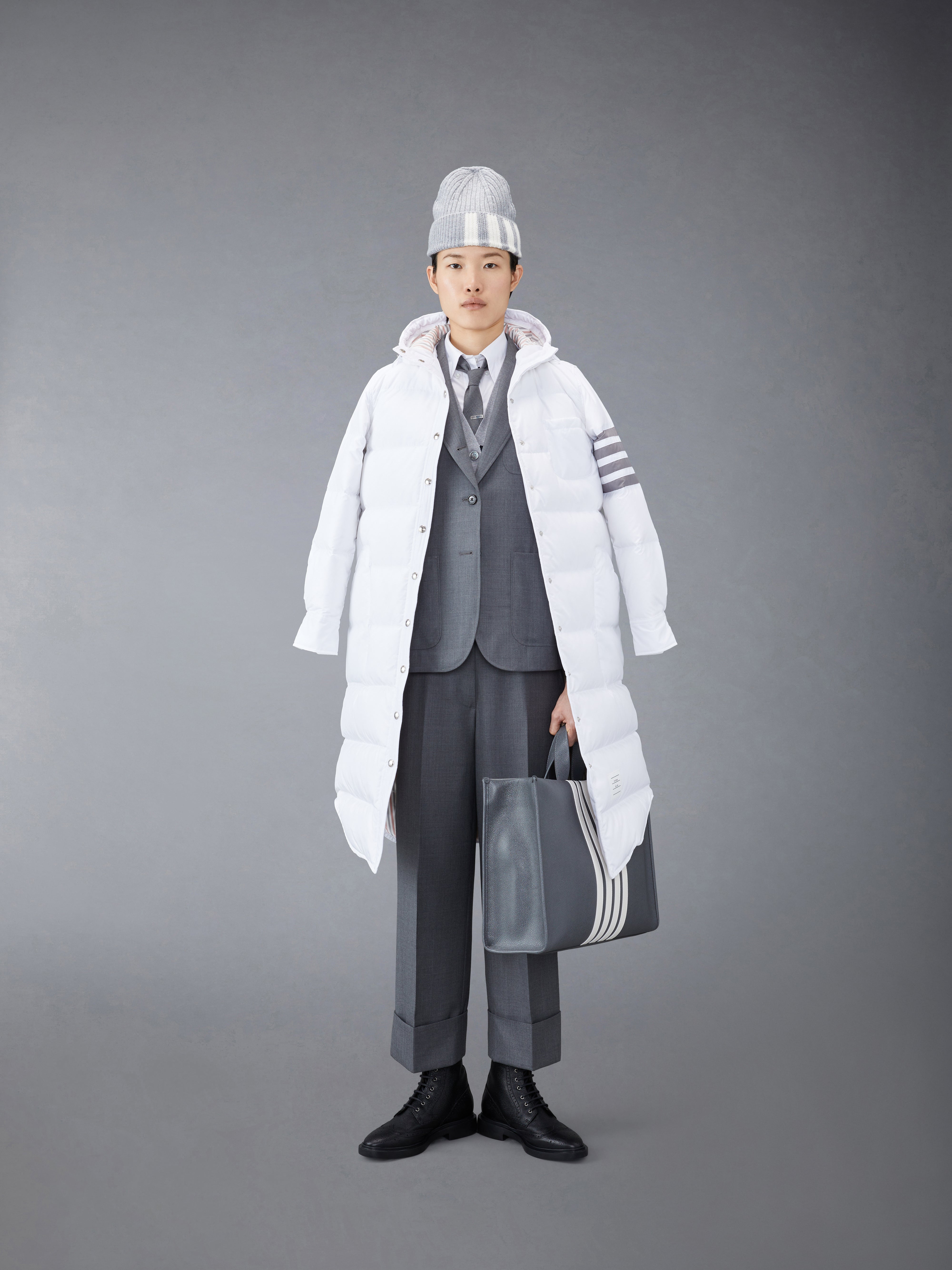 Wool 4 Bar V Neck Cardigan | Thom Browne