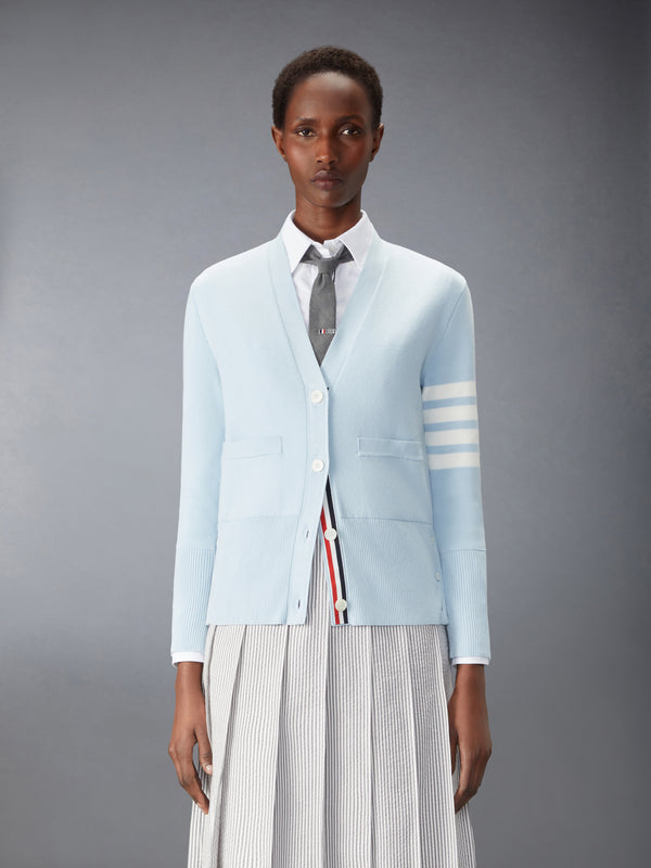 COTTON CREPE MILANO 4-BAR CARDIGAN - image 1