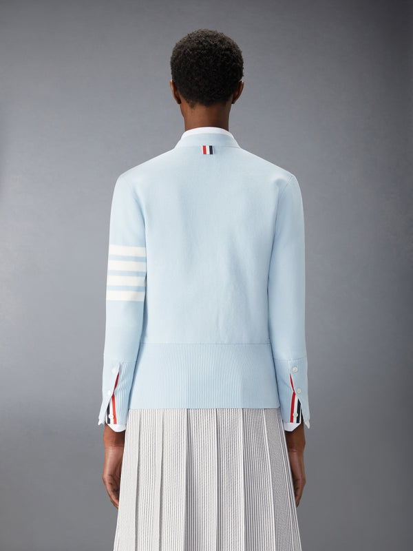 COTTON CREPE MILANO 4-BAR CARDIGAN - image 2