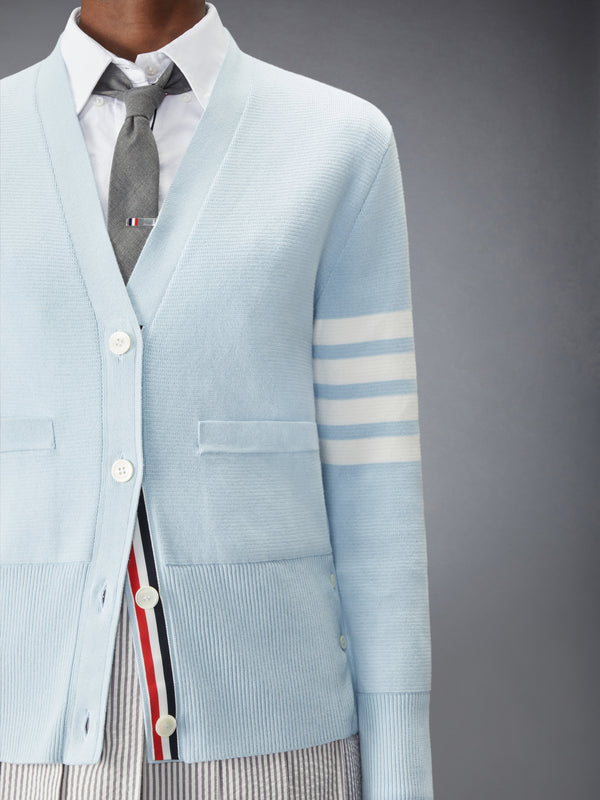 COTTON CREPE MILANO 4-BAR CARDIGAN - image 3