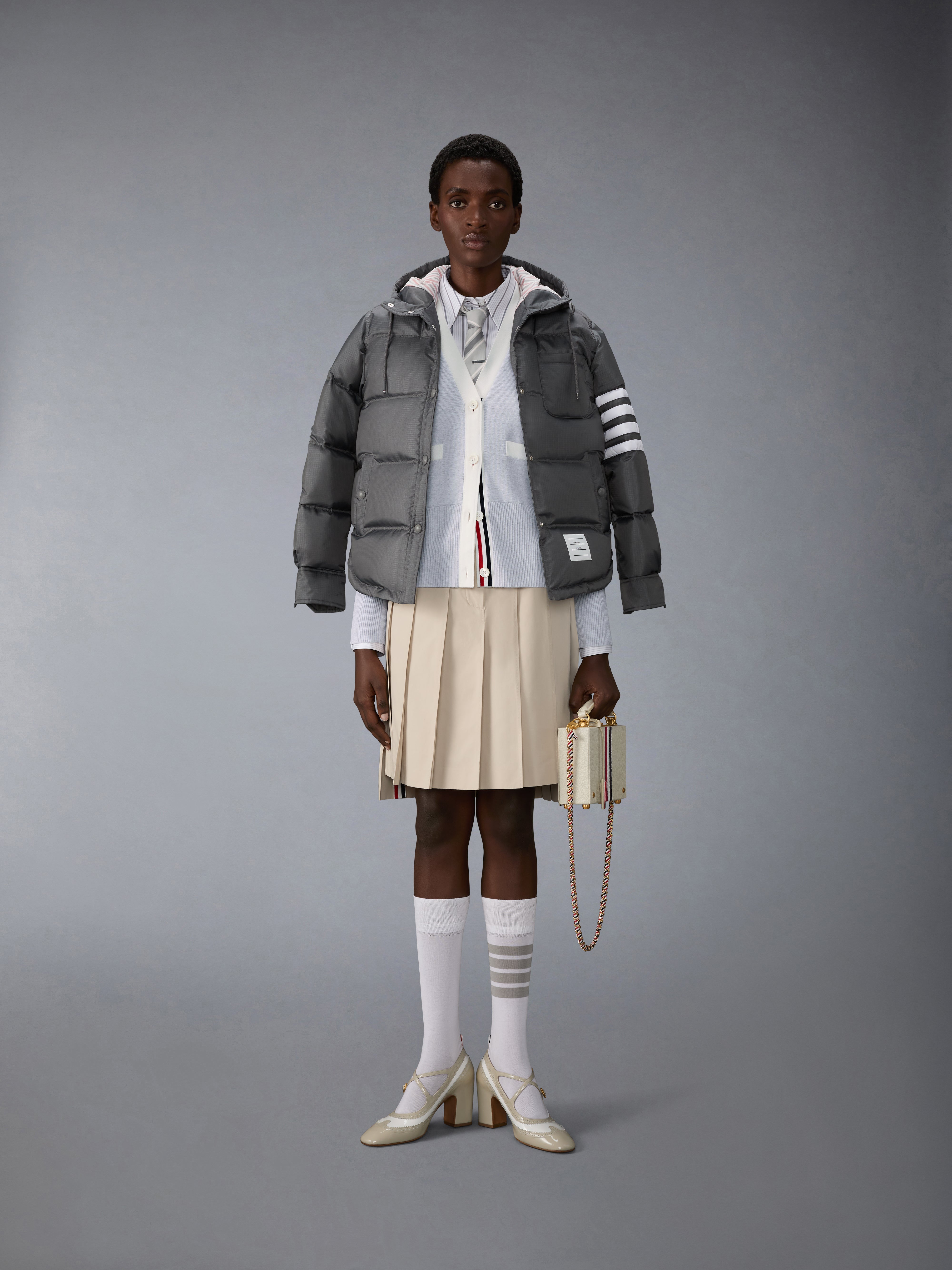 ミラノ ステッチ コットン 4-BAR カーディガン | Thom Browne