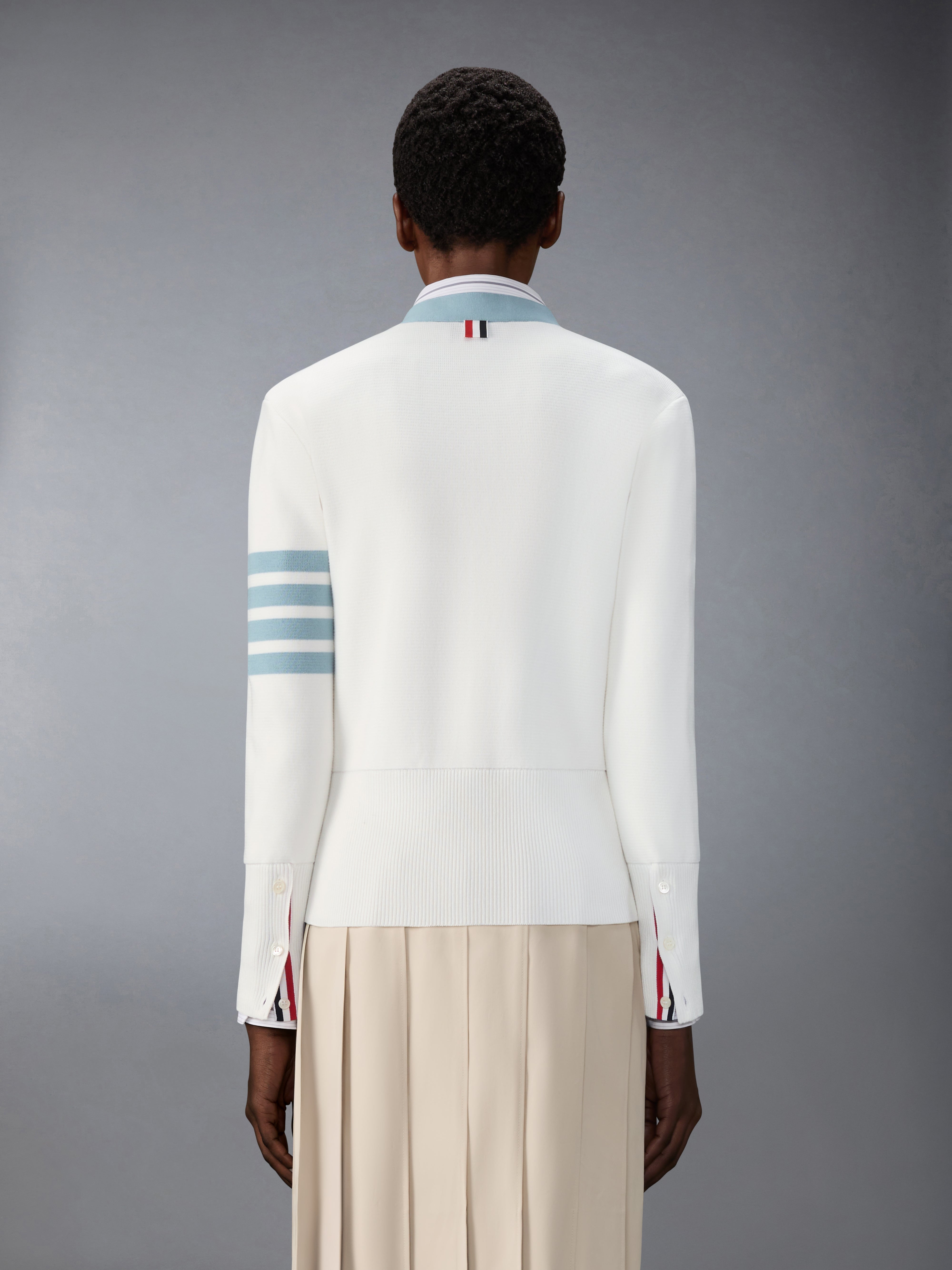 ミラノ ステッチ コットン 4-BAR カーディガン | Thom Browne