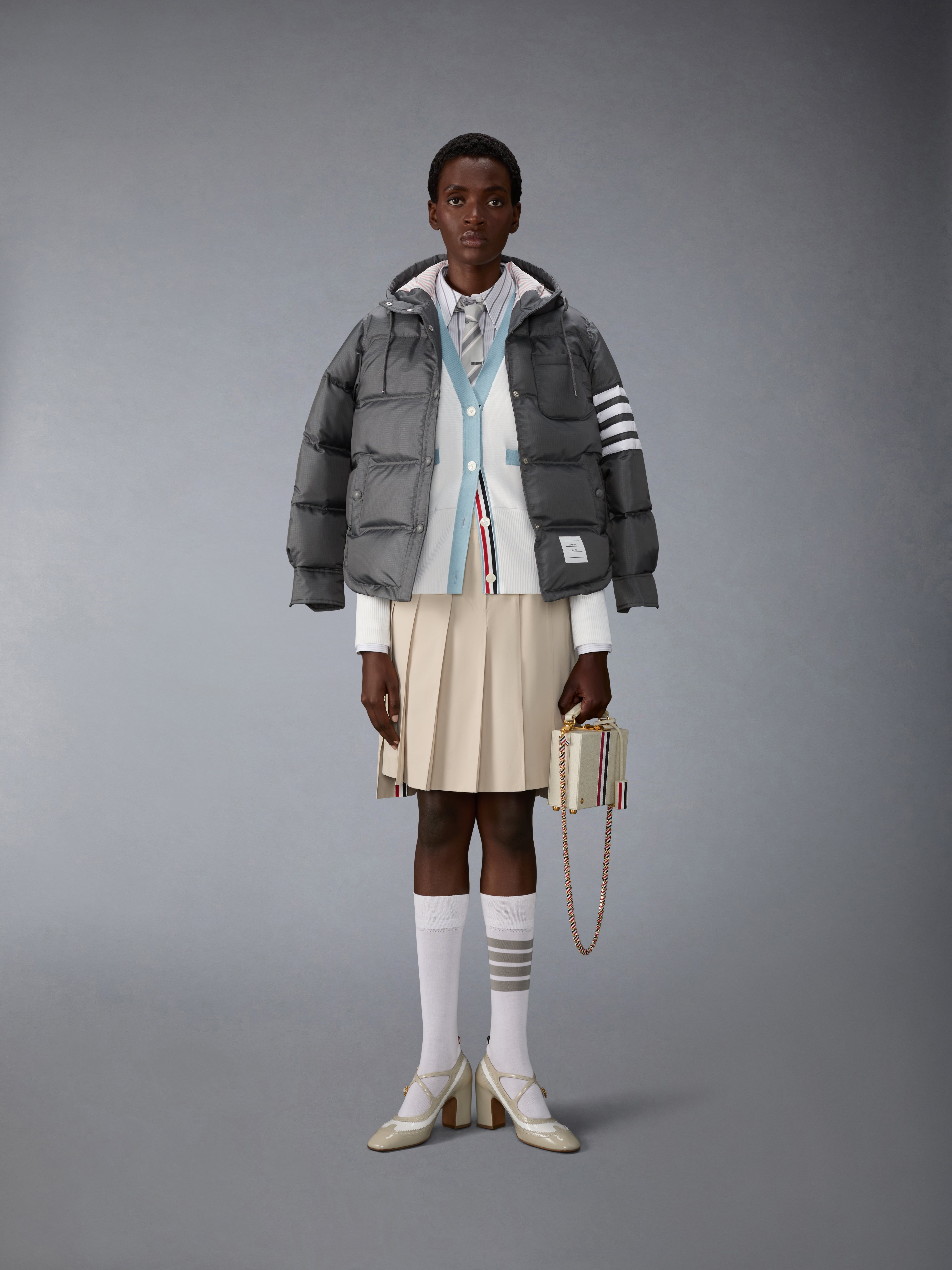 ミラノ ステッチ コットン 4-BAR カーディガン | Thom Browne