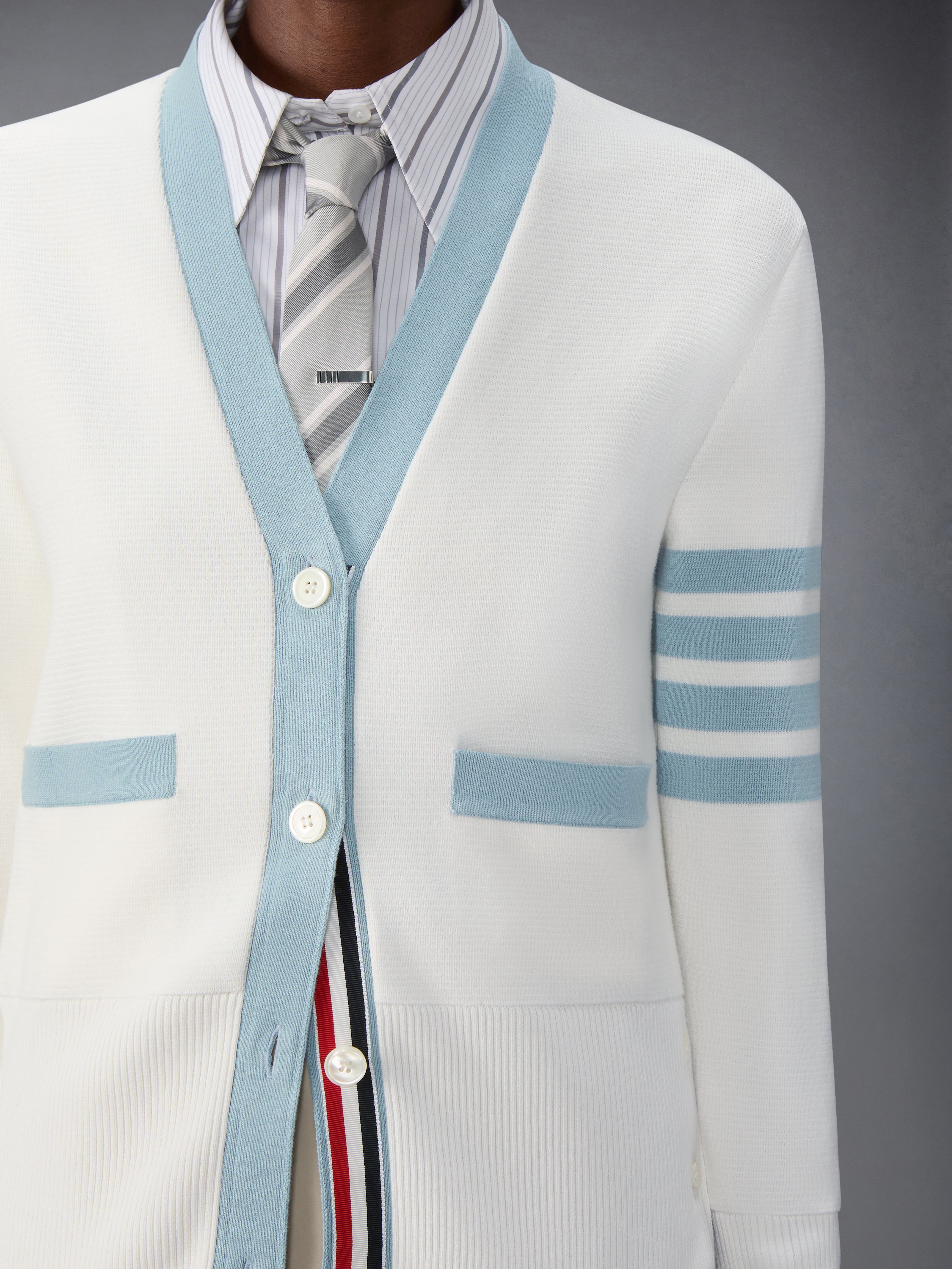 ミラノ ステッチ コットン 4-BAR カーディガン | Thom Browne