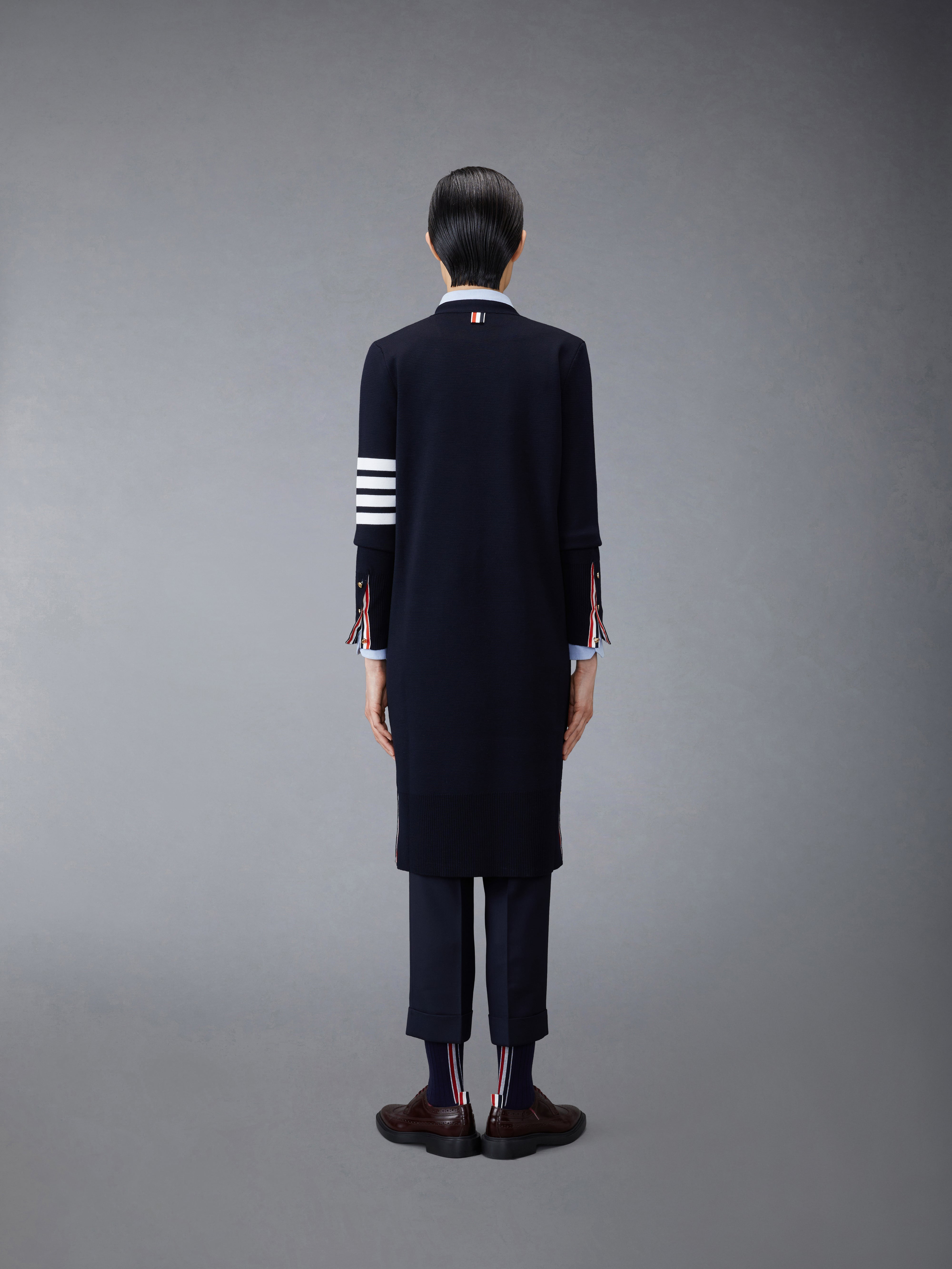 THOM BROWNE ケーブルニット　ロング丈カーディガン RODEO CROWNS WIDE BOWL | Custom ケーブルニット カーディガン