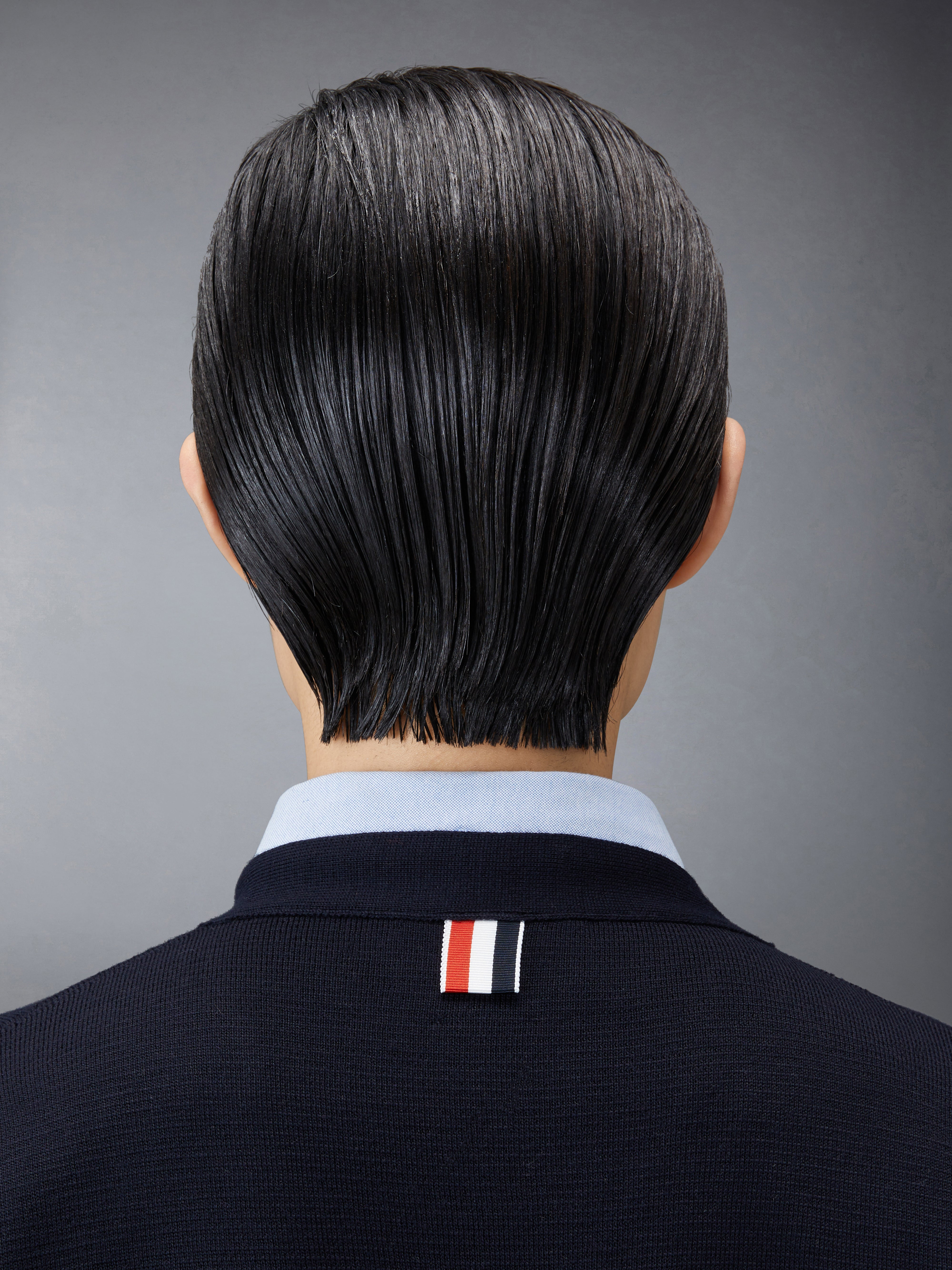 Wool Long V Neck Cardigan | Thom Browne