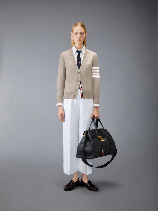 MERINO WOOL 4-BAR RELAXED FIT V-NECK CARDIGAN - image 3