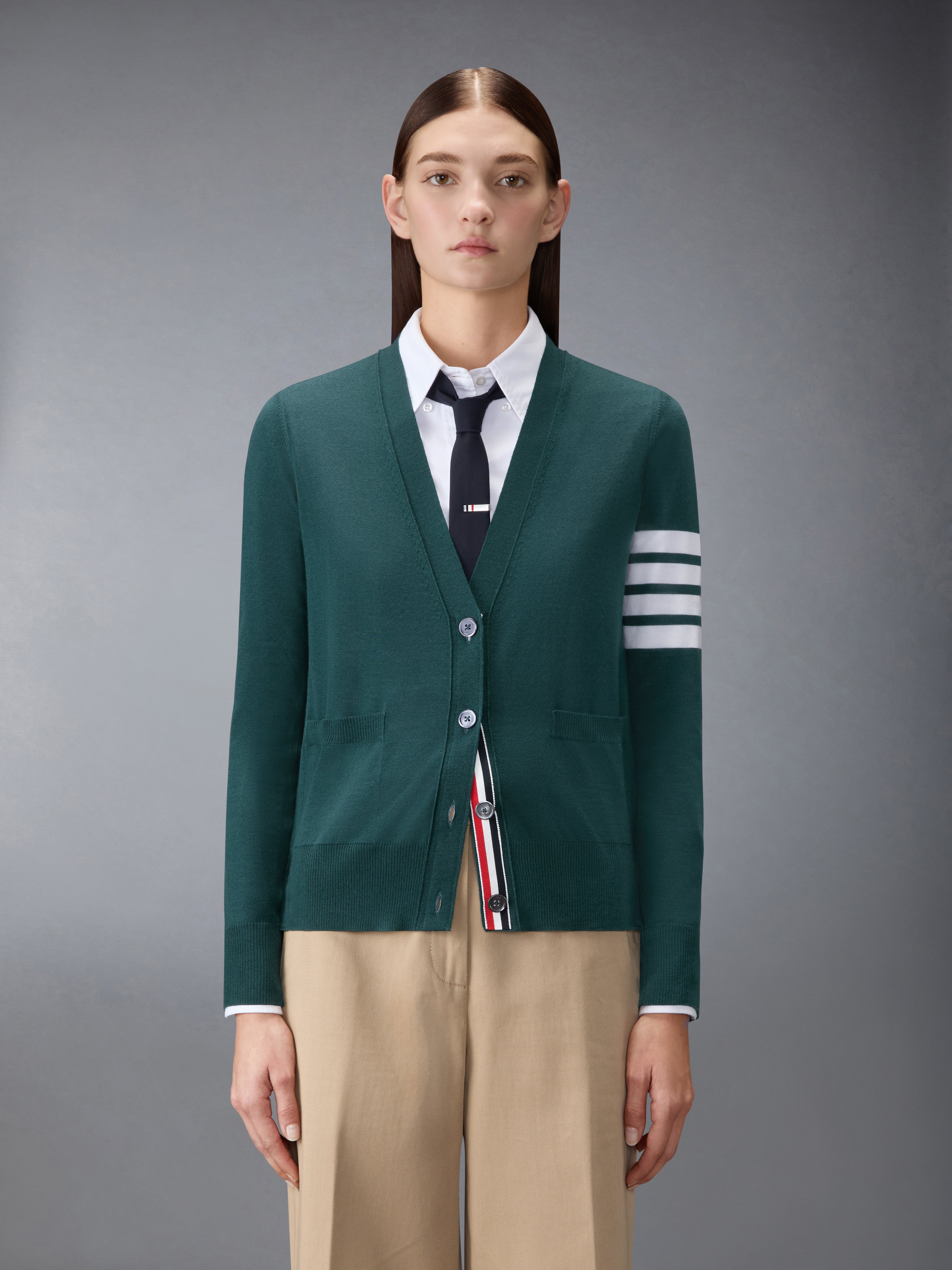 thom browne 水色 カーディガン Girl's Knitwear | Thom Browne