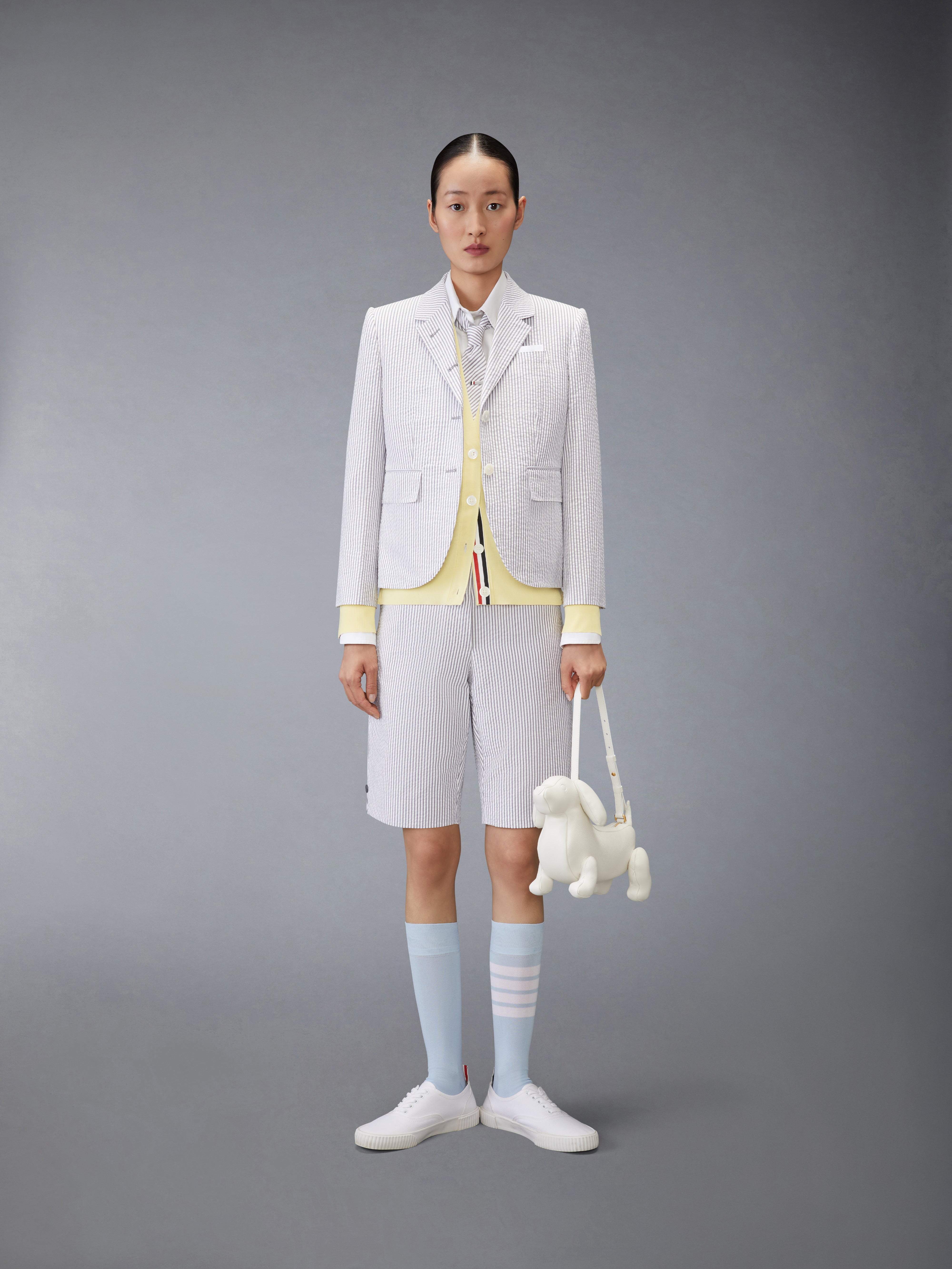 メリノウール 4‐BAR リラックスフィット カーディガン | Thom Browne