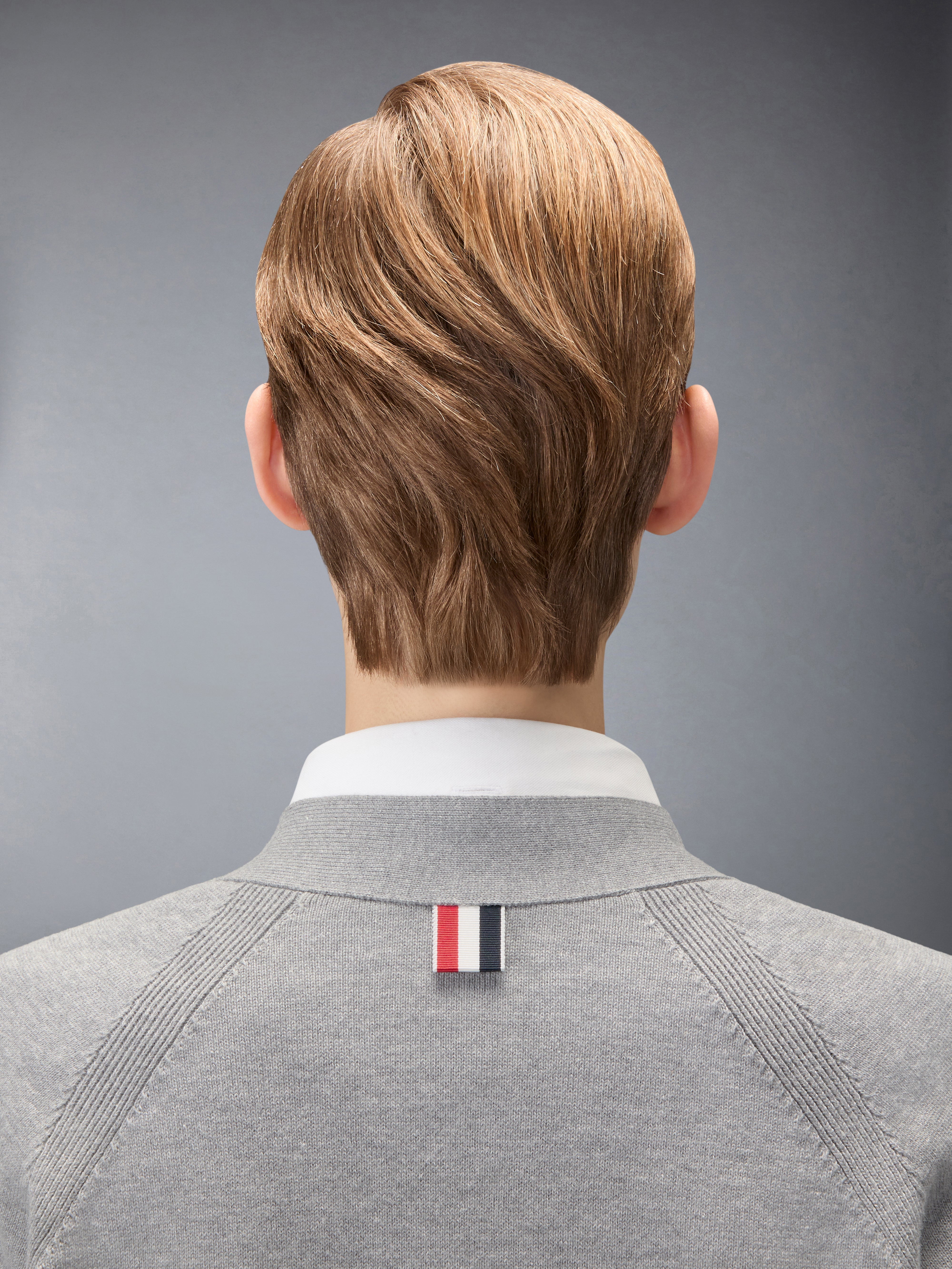 ジャージーステッチ 4BAR オーバーサイズ カーディガン | Thom Browne