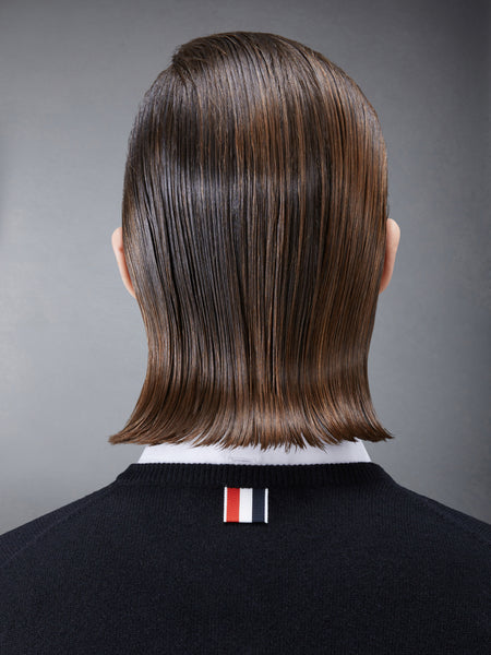 Cashmere Cropped Crew Neck Shell Top BLACK