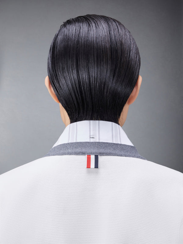 Cotton Milano and Oxford 4-Bar V-Neck Cardigan Shirt Combo - image 4