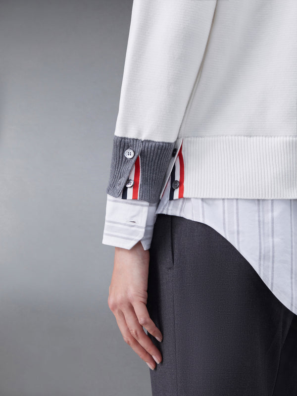 Cotton Milano and Oxford 4-Bar V-Neck Cardigan Shirt Combo - image 5