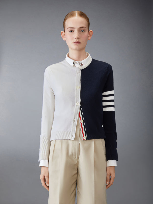 CASHMERE 4-BAR CROPPED CARDIGAN - image 1