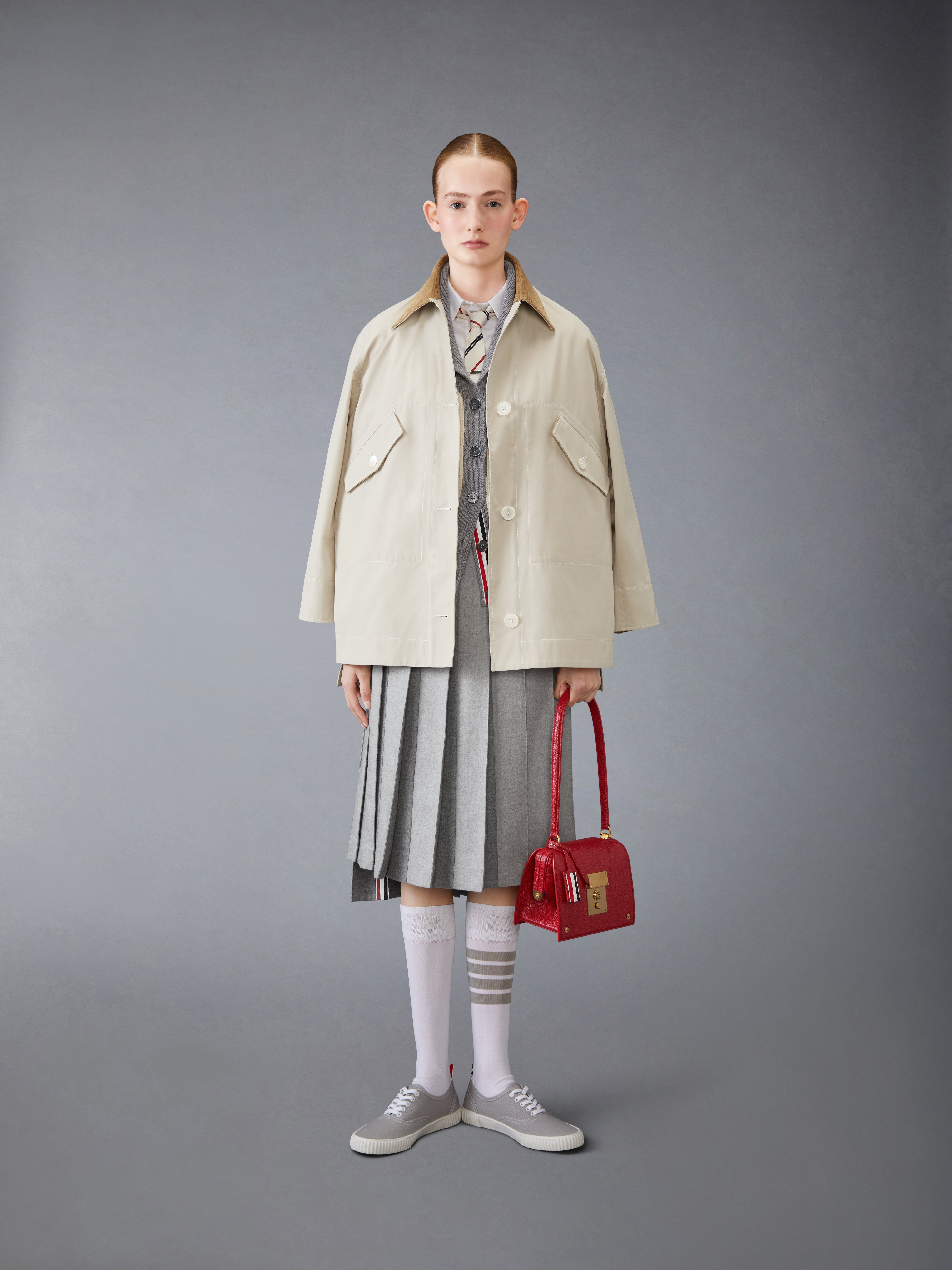 クラシック ウール 4 BAR ケーブルニット カーディガン | Thom Browne