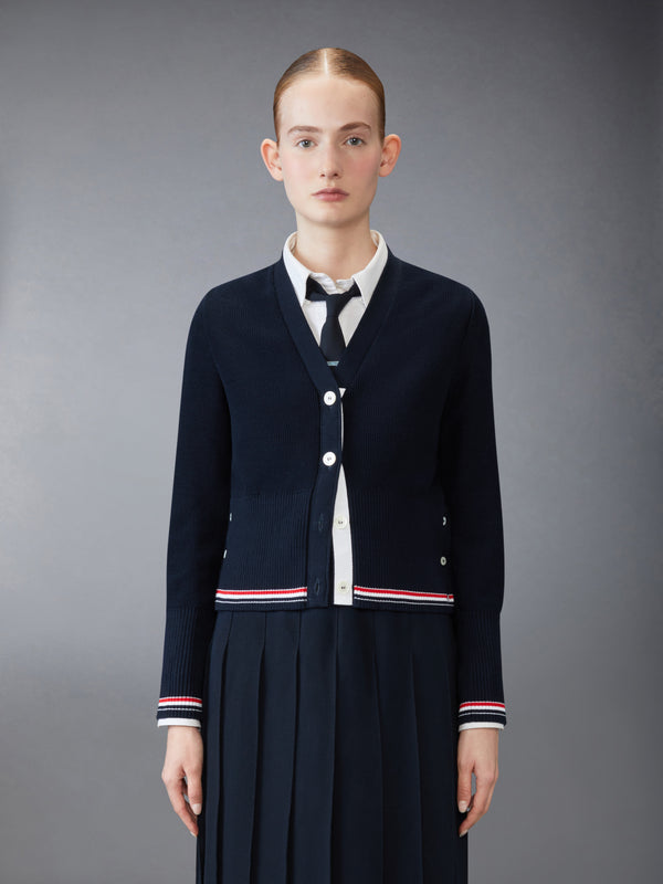 CLASSIC COTTON V NECK CARDIGAN - image 1