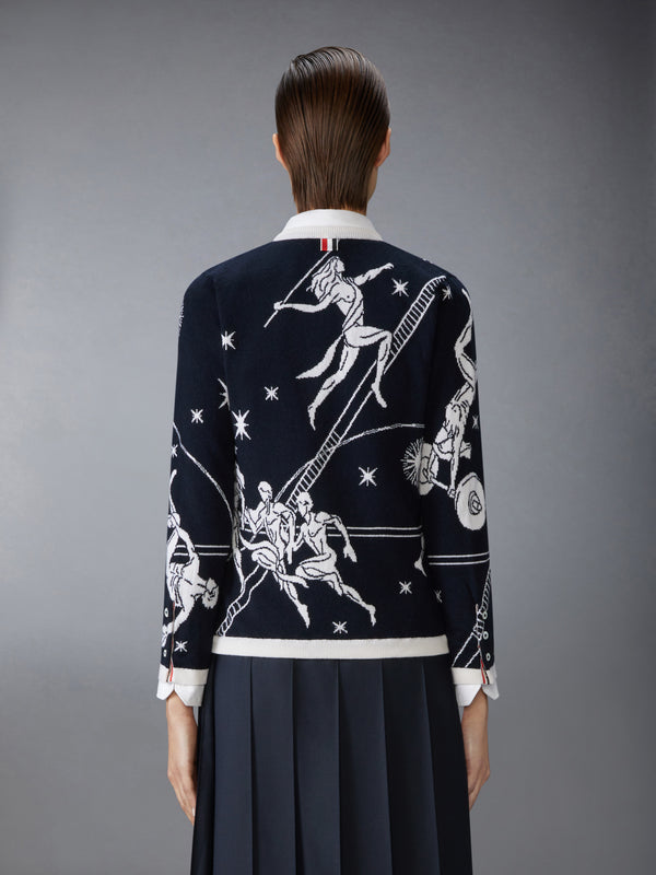 OLYMPIC CONSTELLATION CASHMERE CARDIGAN - image 3