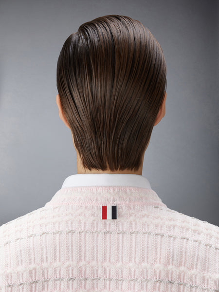 SEERSUCKER KNIT TWEED JACQUARD CARDIGAN