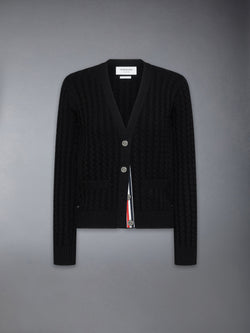 CASHMERE BABY CABLE STITCH CARDIGAN