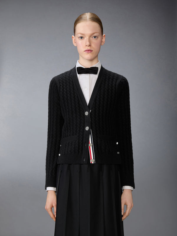 CASHMERE BABY CABLE STITCH CARDIGAN - image 1