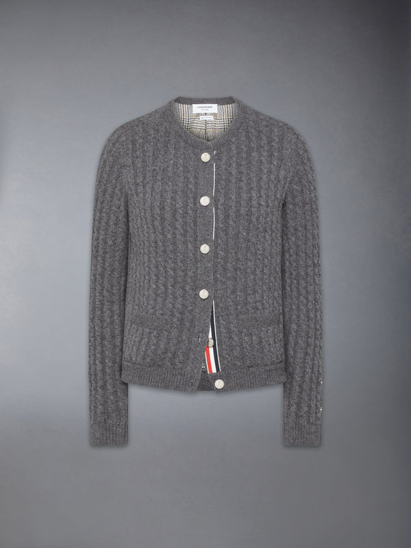 BABY CABLE STITCH CASHMERE CARDIGAN - featured image