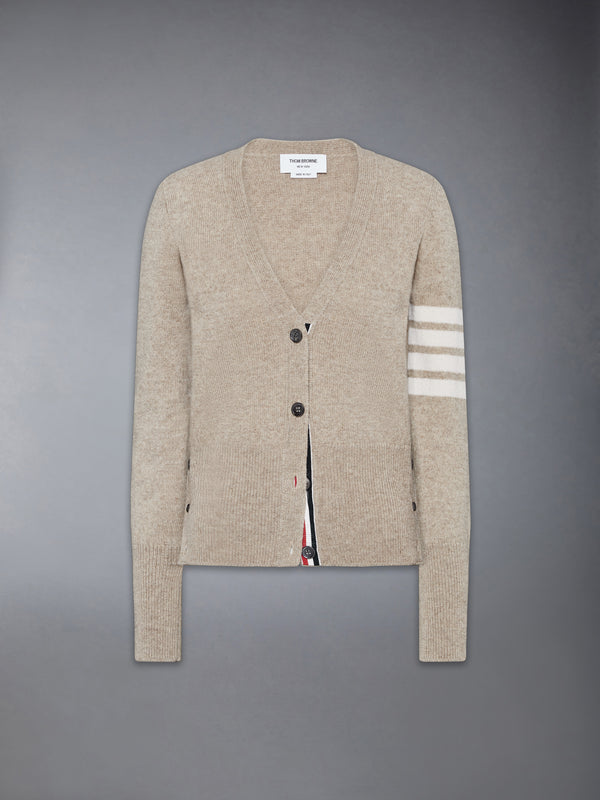JERSEY STITCH SHETLAND WOOL 4-BAR CARDIGAN - featured image