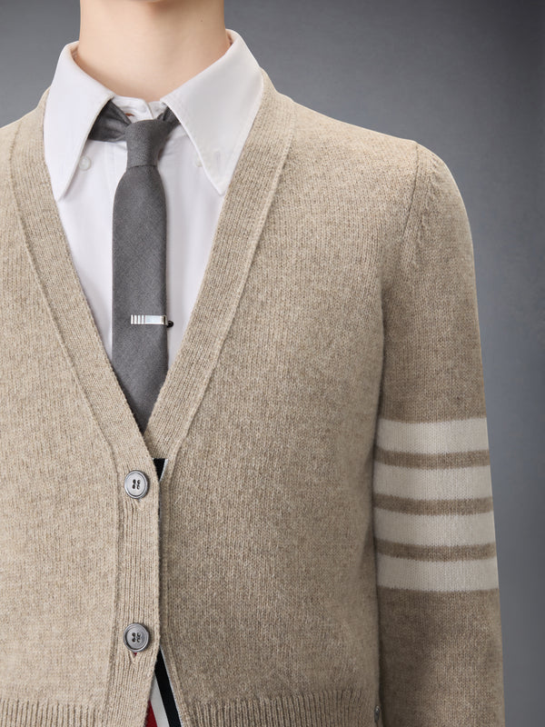 JERSEY STITCH SHETLAND WOOL 4-BAR CARDIGAN - image 5