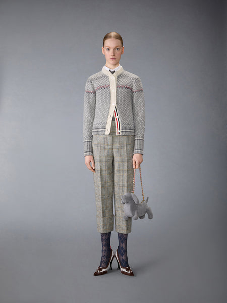 FAIRISLE JACQUARD DONEGAL CROPPED CARDIGAN