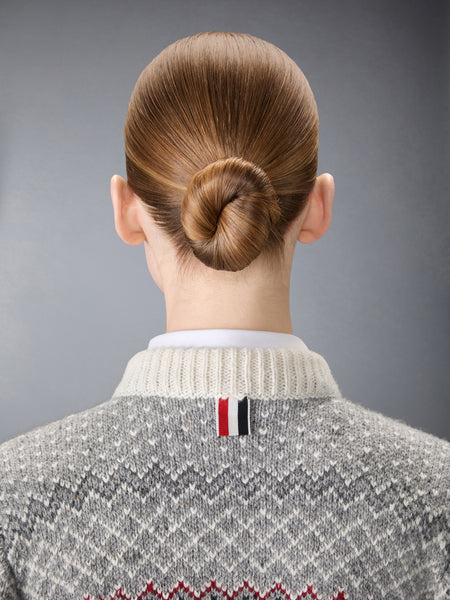 FAIRISLE JACQUARD DONEGAL CROPPED CARDIGAN