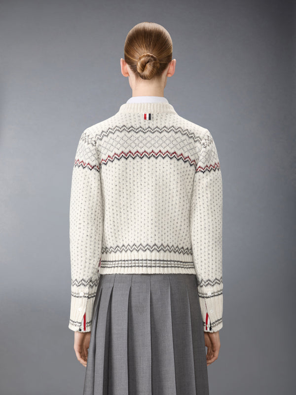 FAIRISLE JACQUARD DONEGAL CROPPED CARDIGAN - image 2