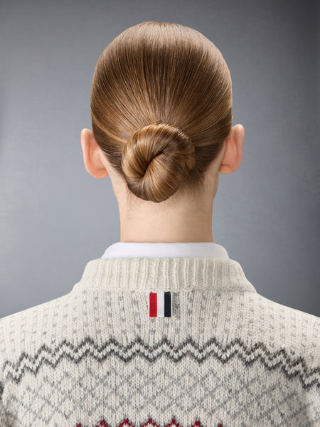 FAIRISLE JACQUARD DONEGAL CROPPED CARDIGAN