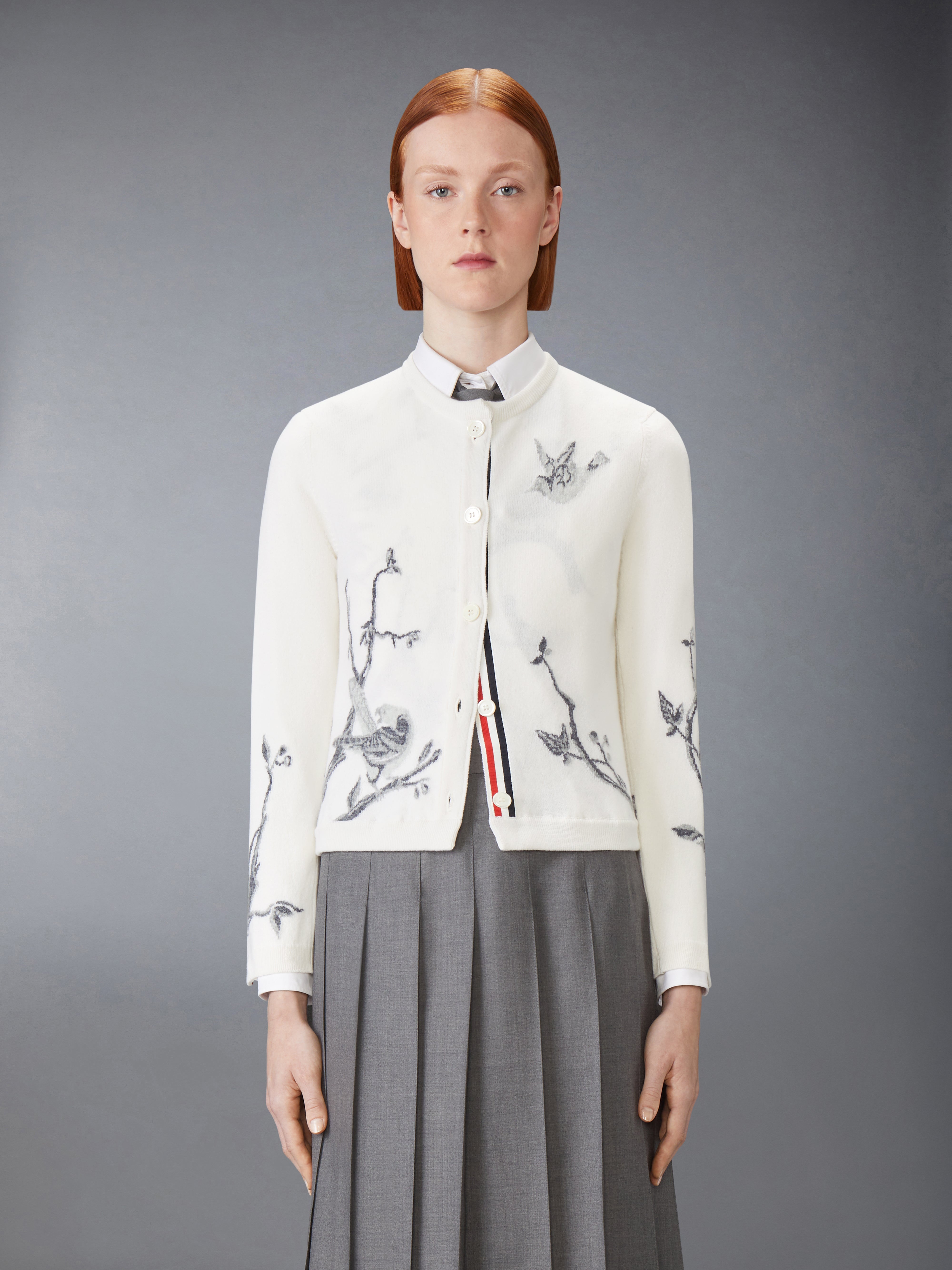 【レア・超美品】THOM BROWNE カシミヤ マルチカラーニット（サイズ0） レア・超美品】THOM BROWNE カシミヤ マルチカラーニット（サイズ0